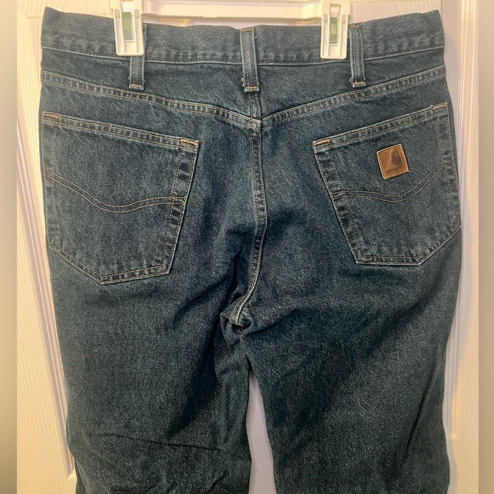 Carhartt Regular Fit Blue Jeans Size 34x32 - Picture 4 of 6